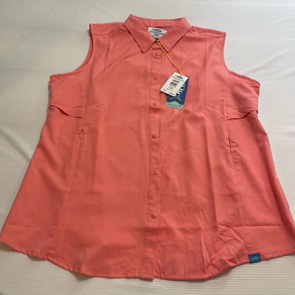 NWT AFTCO Wrangle Coral Tank Top Size XL New